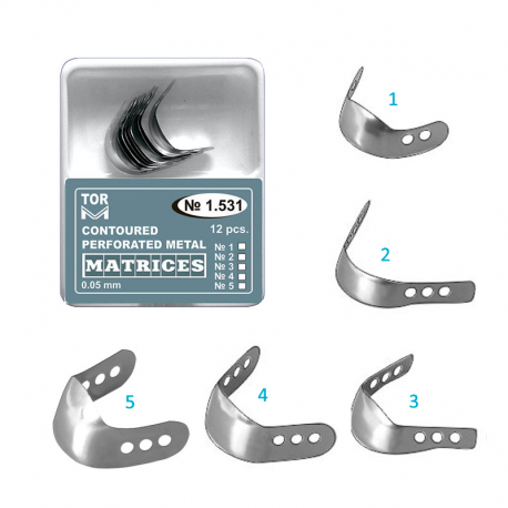 1.531 Matrice metalice perforate 12 buc, TOR VM